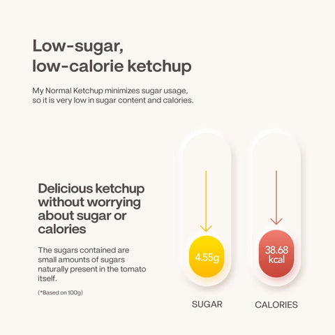 MyNormal Low Sugar Ketchup 310g – Korean Condiment