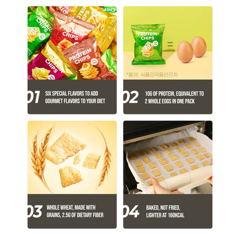 Fromeat High Protein Chips Variety 6 Flavor Assortment / 프롬잇 프로틴칩 단백질 보충 과자 간식