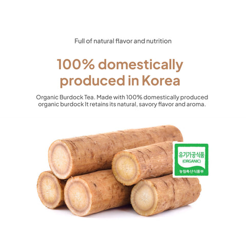 Korean Organic Burdock Tea Drink 500ml x 20pcs / 맑은농장 유기농 진한 우엉차