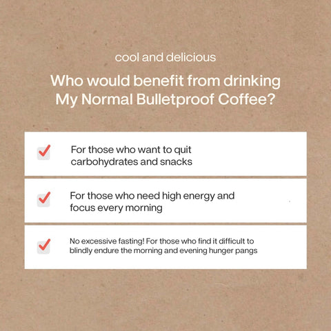 [6 Bottles] MyNormal Bulletproof Zero Sugar Butter Coffee / 마이노멀 방탄커피 오리지널 6개입
