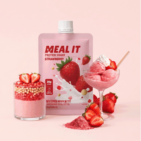 MEAL IT Protein Shake 1 Set (40g × 7 Packs) / 밀잇 식단관리 단백질 쉐이크 포켓형