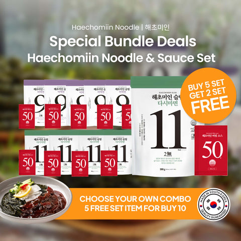[BUY 10 GET 5 FREE] 해초미인 (Haecho Miin) Seaweed and Kelp Noodle with Bibim Sauce