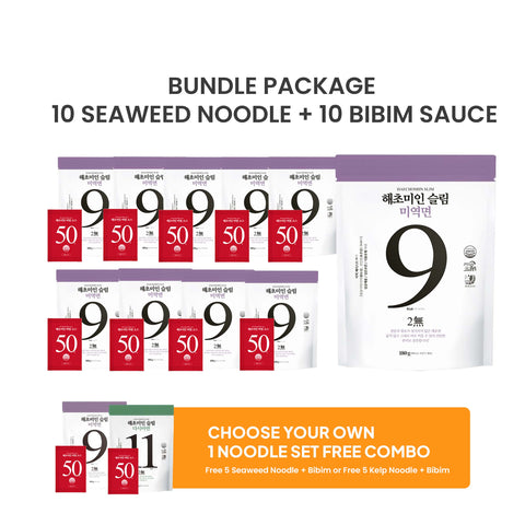 [BUY 10 GET 5 FREE] 해초미인 (Haecho Miin) Seaweed and Kelp Noodle with Bibim Sauce
