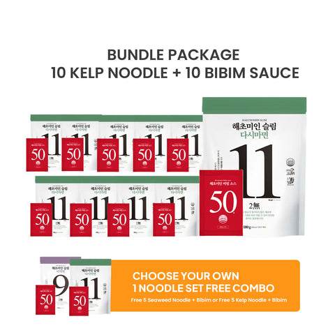 [BUY 10 GET 5 FREE] 해초미인 (Haecho Miin) Seaweed and Kelp Noodle with Bibim Sauce