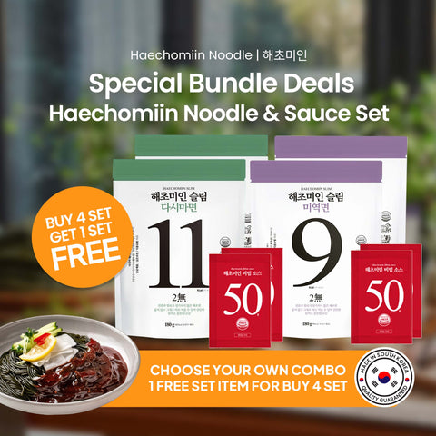 [BUY 4 GET 1 FREE] 해초미인 (Haecho Miin) Seaweed & Kelp Noodles with Bibim Sauce