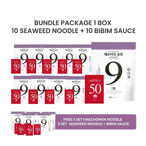 [BUY 1 BOX GET FREE 5] Haechomiin Seaweed Noodles with Soba Sauce